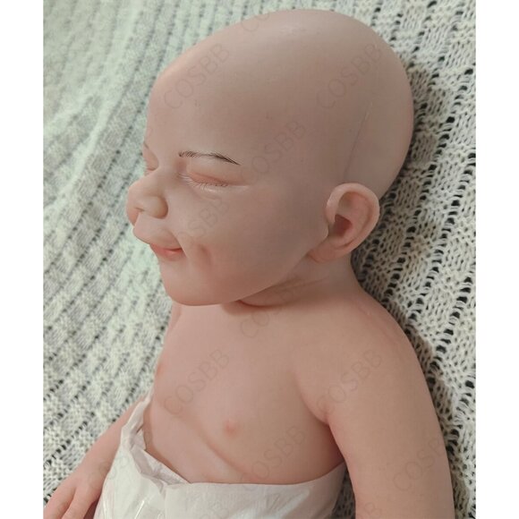 45cm Drink-wet Newborn 6.83lbs Silicone Reborn Baby Dolls Cute Baby Boy Doll - Picture 9 of 16